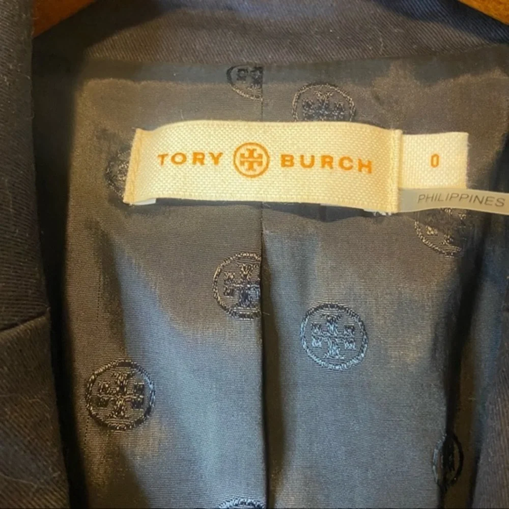 Tory Burch Navy Blazer with Gold‎ Buttons Size 0
